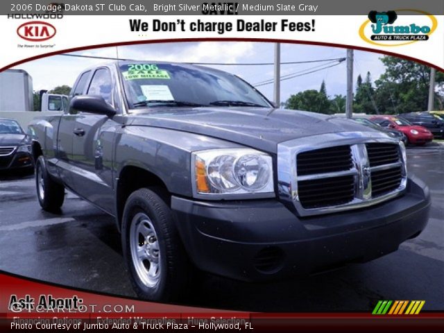 2006 Dodge Dakota ST Club Cab in Bright Silver Metallic