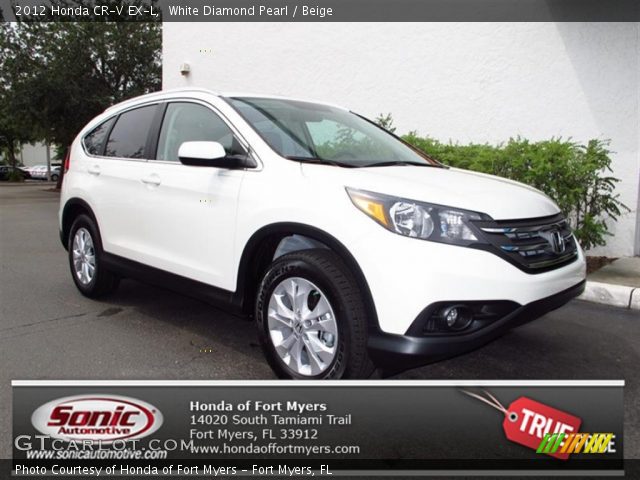 2012 Honda CR-V EX-L in White Diamond Pearl