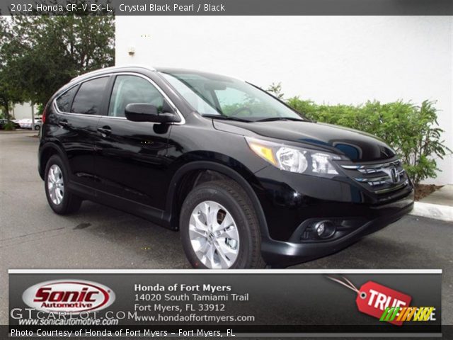 2012 Honda CR-V EX-L in Crystal Black Pearl