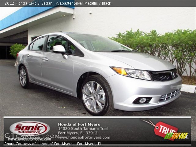 2012 Honda Civic Si Sedan in Alabaster Silver Metallic