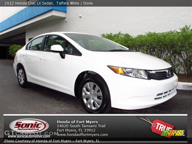 2012 Honda Civic LX Sedan in Taffeta White