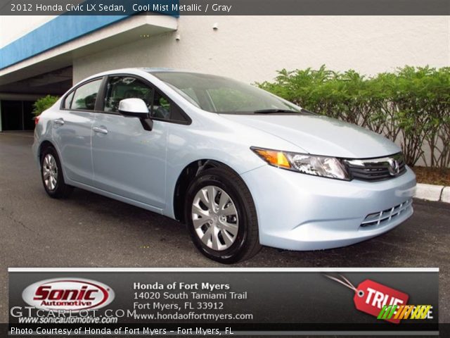 2012 Honda Civic LX Sedan in Cool Mist Metallic
