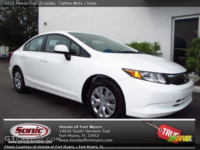 2012 Honda Civic LX Sedan in Taffeta White