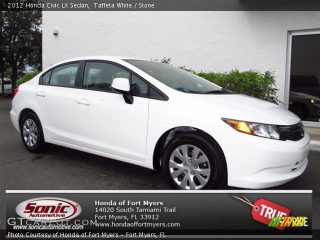 2012 Honda Civic LX Sedan in Taffeta White