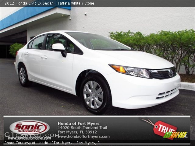 2012 Honda Civic LX Sedan in Taffeta White