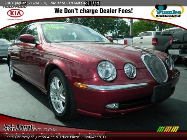2004 Jaguar S-Type 3.0 in Radiance Red Metallic