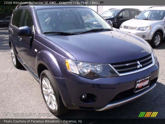 2009 Mitsubishi Outlander SE 4WD in Graphite Gray Pearl