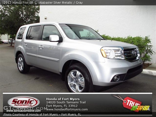 2012 Honda Pilot EX-L in Alabaster Silver Metallic