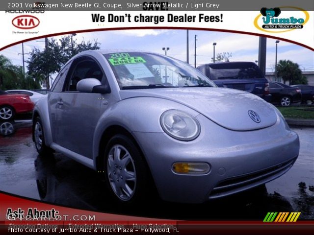 2001 Volkswagen New Beetle GL Coupe in Silver Arrow Metallic
