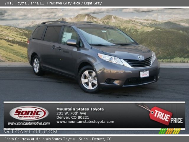 2013 Toyota Sienna LE in Predawn Gray Mica