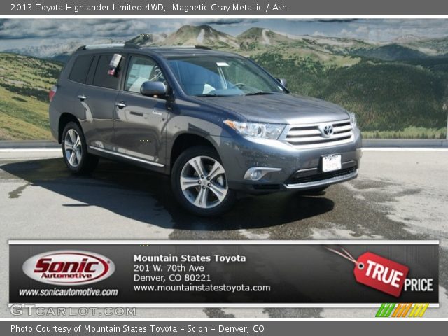 2013 Toyota Highlander Limited 4WD in Magnetic Gray Metallic