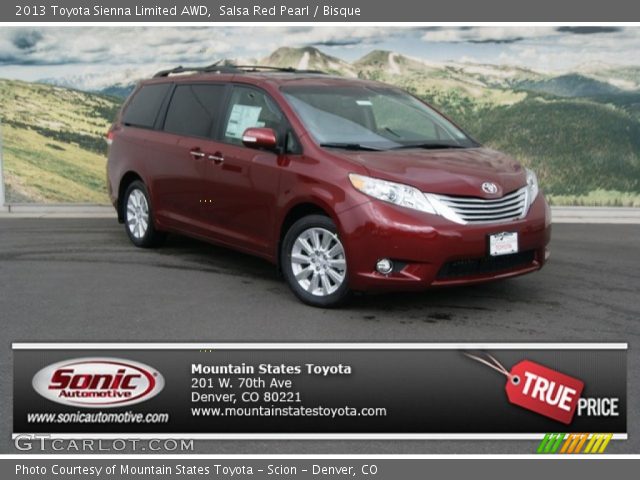 2013 Toyota Sienna Limited AWD in Salsa Red Pearl