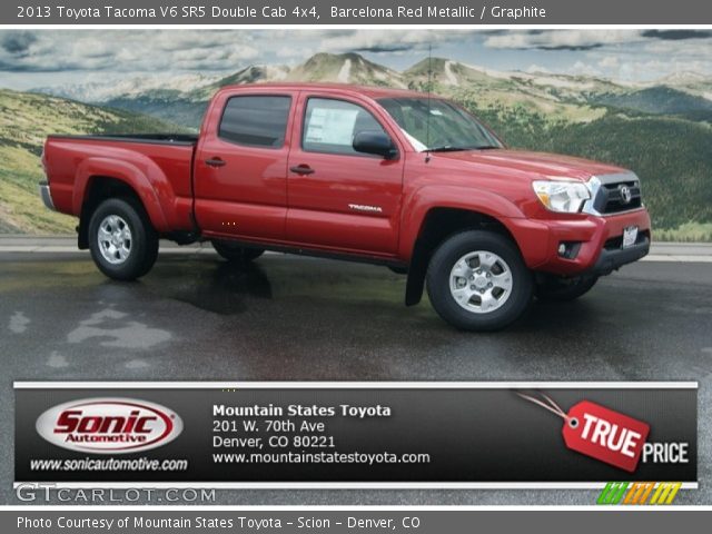 2013 Toyota Tacoma V6 SR5 Double Cab 4x4 in Barcelona Red Metallic