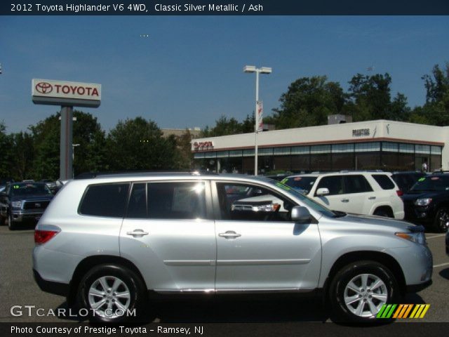 2012 Toyota Highlander V6 4WD in Classic Silver Metallic