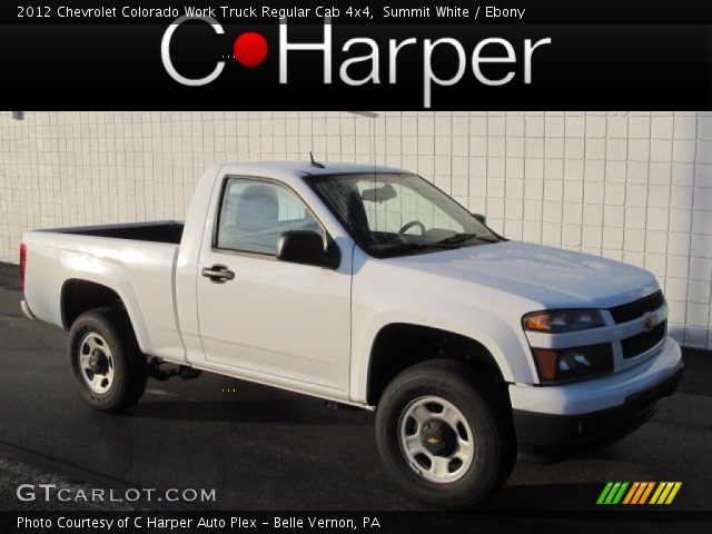 2012 Chevrolet Colorado Work Truck Regular Cab 4x4 in Summit White