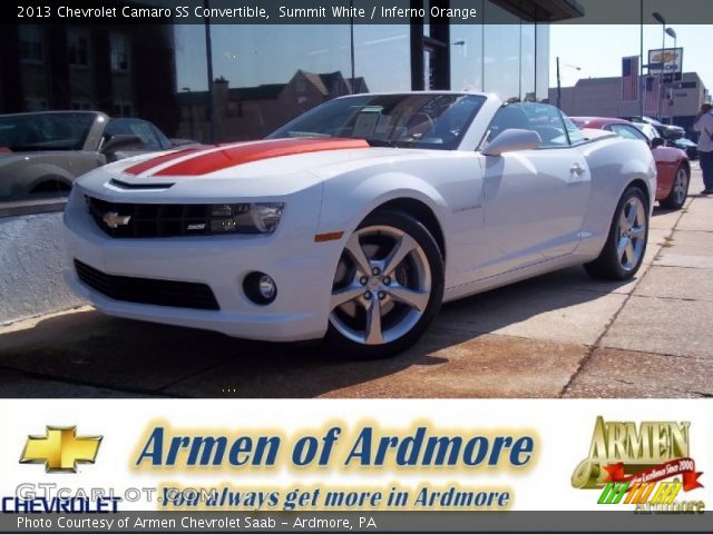 2013 Chevrolet Camaro SS Convertible in Summit White