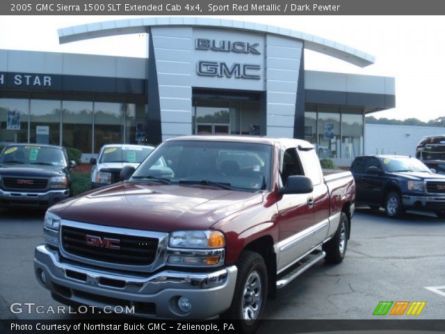 2005 GMC Sierra 1500 SLT Extended Cab 4x4 in Sport Red Metallic