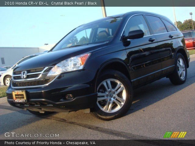 2010 Honda CR-V EX-L in Crystal Black Pearl