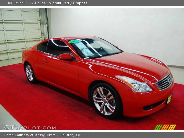 2008 Infiniti G 37 Coupe in Vibrant Red