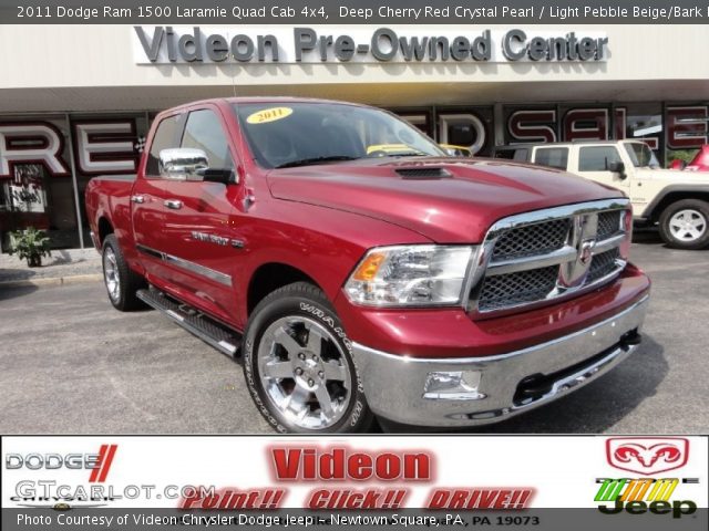 2011 Dodge Ram 1500 Laramie Quad Cab 4x4 in Deep Cherry Red Crystal Pearl