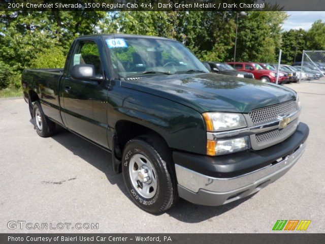 2004 Chevrolet Silverado 1500 Regular Cab 4x4 in Dark Green Metallic