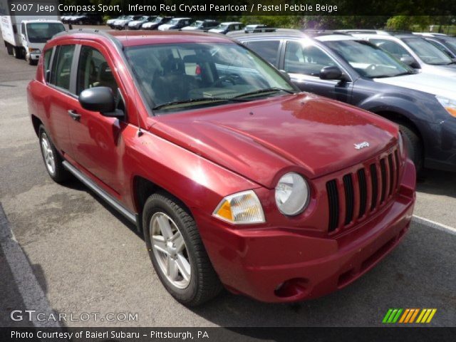 2007 Jeep Compass Sport in Inferno Red Crystal Pearlcoat