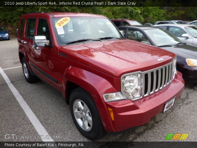 2010 Jeep Liberty Sport 4x4 in Inferno Red Crystal Pearl