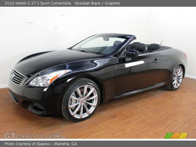 2010 Infiniti G 37 S Sport Convertible in Obsidian Black
