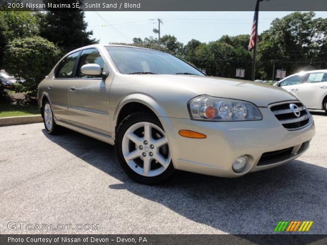 2003 Nissan Maxima SE in Sunlit Sand