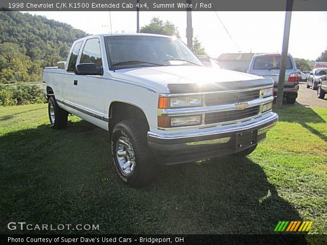 1998 Chevrolet C/K K1500 Extended Cab 4x4 in Summit White