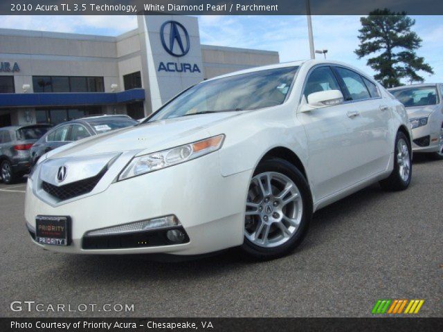 2010 Acura TL 3.5 Technology in White Diamond Pearl