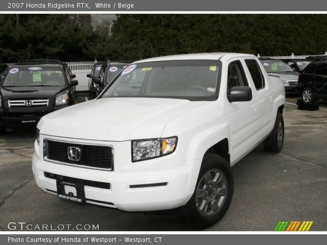 2007 Honda Ridgeline RTX in White