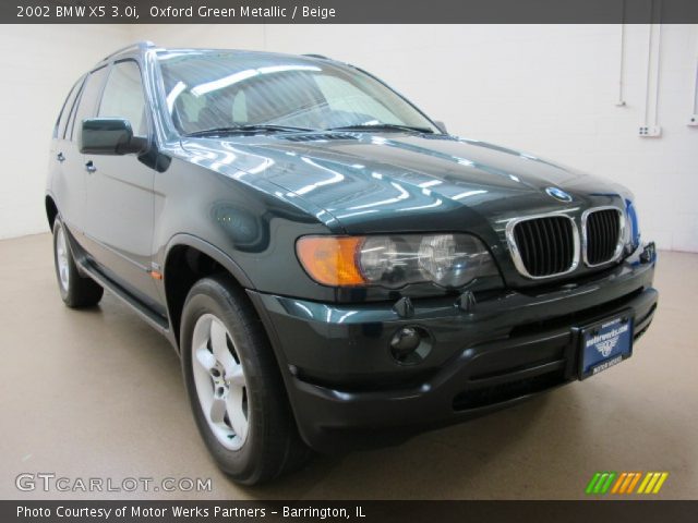 2002 BMW X5 3.0i in Oxford Green Metallic