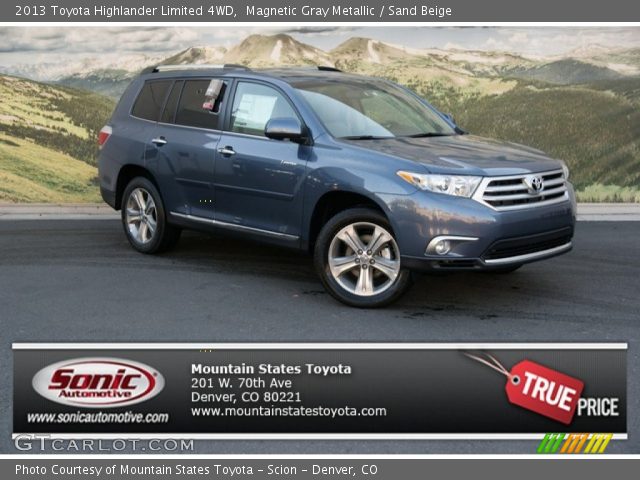 2013 Toyota Highlander Limited 4WD in Magnetic Gray Metallic