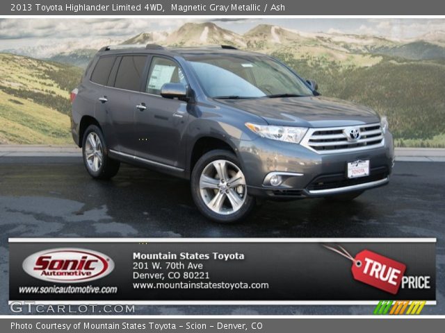 2013 Toyota Highlander Limited 4WD in Magnetic Gray Metallic