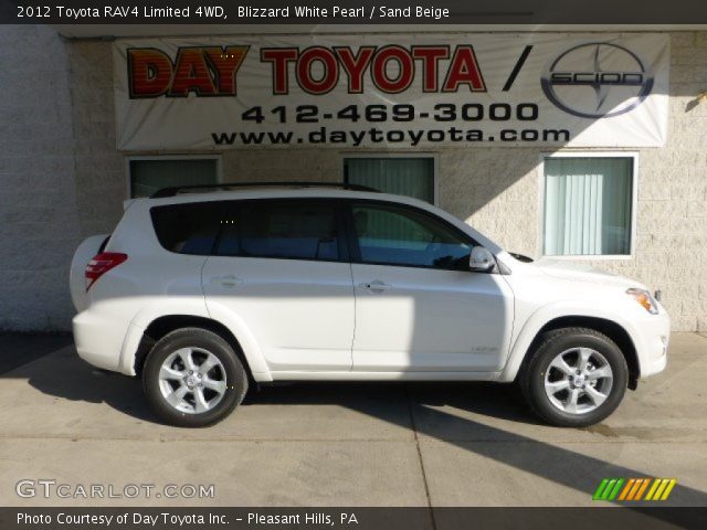 2012 Toyota RAV4 Limited 4WD in Blizzard White Pearl