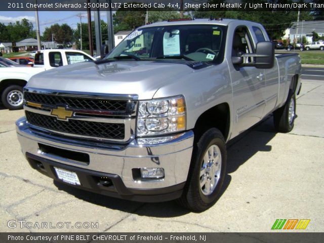 2011 Chevrolet Silverado 2500HD LTZ Extended Cab 4x4 in Sheer Silver Metallic