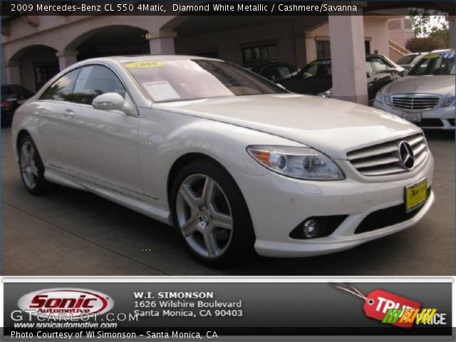 2009 Mercedes-Benz CL 550 4Matic in Diamond White Metallic