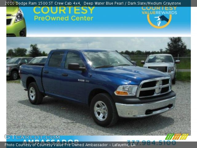 2010 Dodge Ram 1500 ST Crew Cab 4x4 in Deep Water Blue Pearl