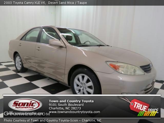 2003 Toyota Camry XLE V6 in Desert Sand Mica