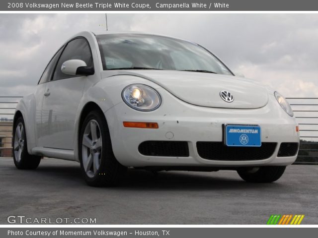 2008 Volkswagen New Beetle Triple White Coupe in Campanella White