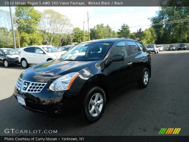 2010 Nissan Rogue S AWD 360 Value Package in Wicked Black