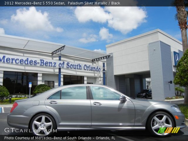 2012 Mercedes-Benz S 550 Sedan in Paladium Silver Metallic