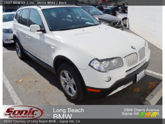 2007 BMW X3 3.0si in Alpine White