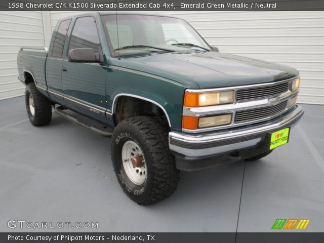 1998 Chevrolet C/K K1500 Silverado Extended Cab 4x4 in Emerald Green Metallic