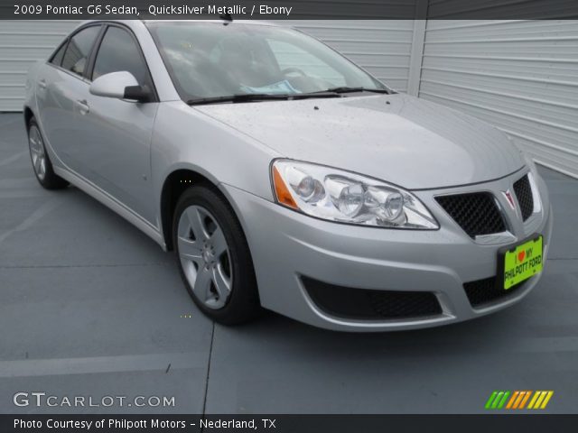 2009 Pontiac G6 Sedan in Quicksilver Metallic