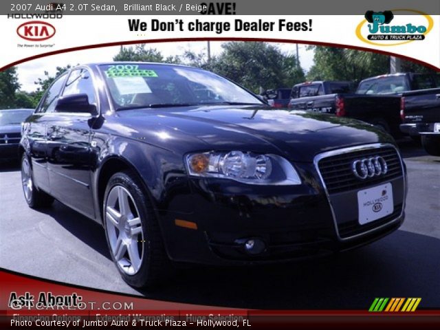 2007 Audi A4 2.0T Sedan in Brilliant Black