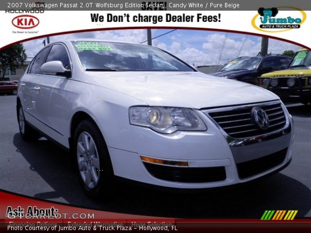 2007 Volkswagen Passat 2.0T Wolfsburg Edition Sedan in Candy White