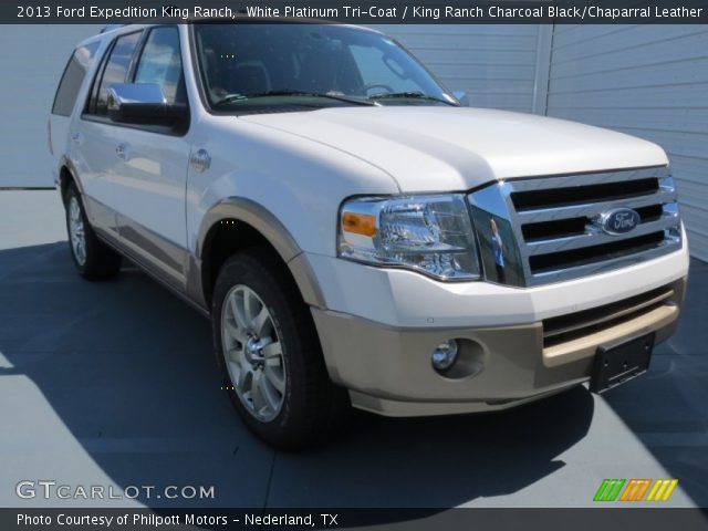 2013 Ford Expedition King Ranch in White Platinum Tri-Coat