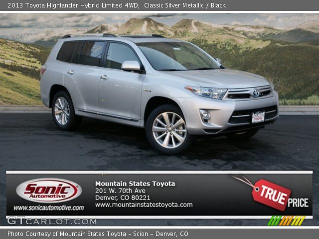 2013 Toyota Highlander Hybrid Limited 4WD in Classic Silver Metallic